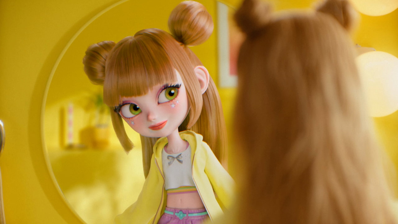 花王 エッセンシャル Essential CM「傷んだ髪に、とろけるマジック」篇(2025) 3DCGによるヘアーの表現　髪の毛の輝きの質感がCMでも可能になった。制作は太陽企画